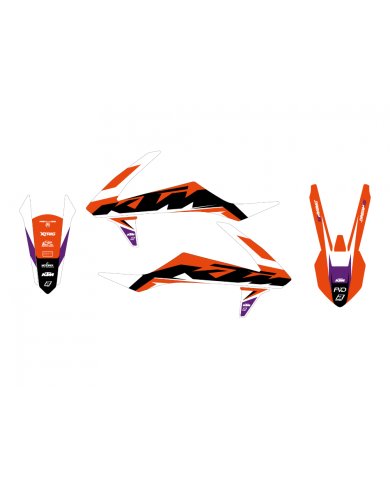 Kit de adhesivos Blackbird Racing Dream 5 Ktm SX 16-18 / SX-F 16-18 / EXC 17-19 / EXC-F 17-19
