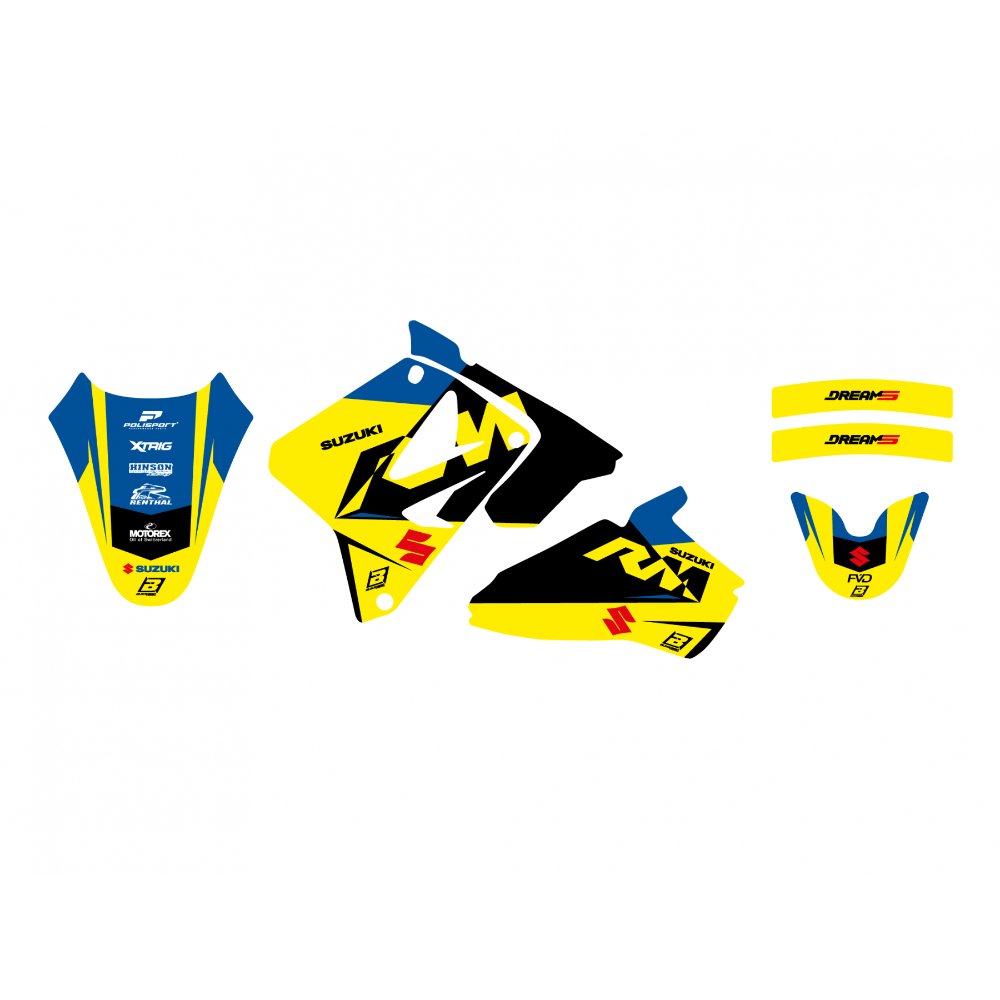 Kit de adhesivos Blackbird Racing Dream 5 Suzuki RM 85 02-25
