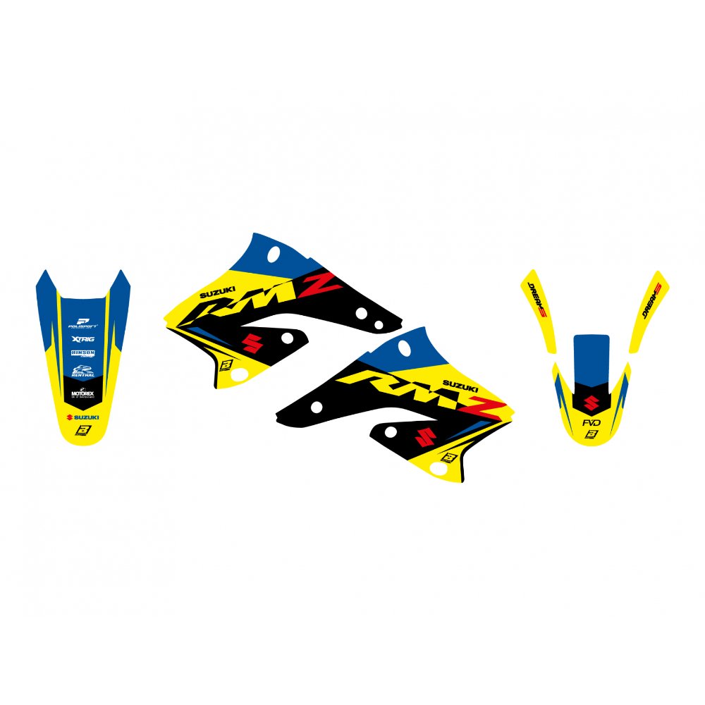 Kit de adhesivos Blackbird Racing Dream 5 Suzuki RMZ 250 04-06