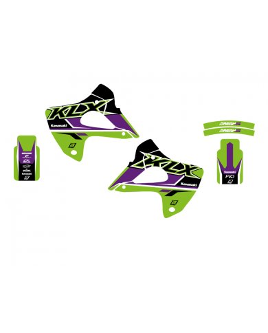 Kit de adhesivos Blackbird Racing Dream 5 Kawasaki KLX 300 97/08