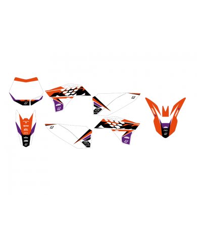 Kit de adhesivos Blackbird Racing Dream 5 Ktm SX 50 09-15 Kit de adhesivos Blackbird Racing Dream 5 Ktm SX 50 09-15