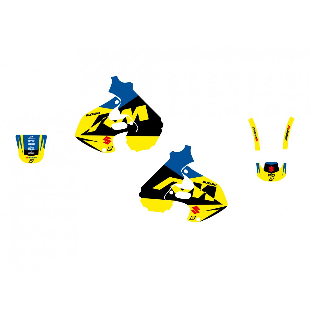 Kit de adhesivos Blackbird Racing Dream 5 Suzuki RM 125 / RM 250 96-00