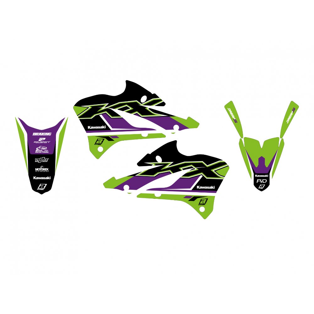Kit de adhesivos Blackbird Racing Dream 5 Kawasaki KX 85 22-25