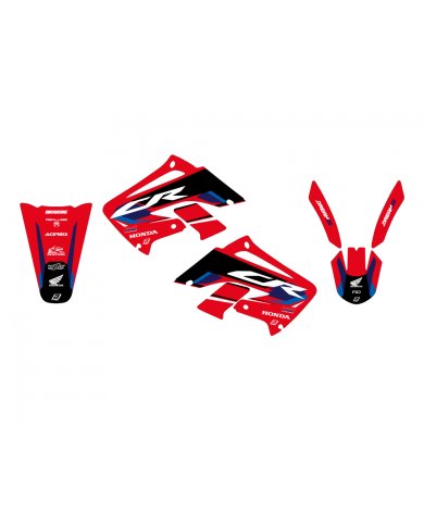 Pack plásticos + adhesivos Honda CR 125R / CR 250R 02-07 Pack plásticos + adhesivos Honda CR 125R / CR 250R 02-07