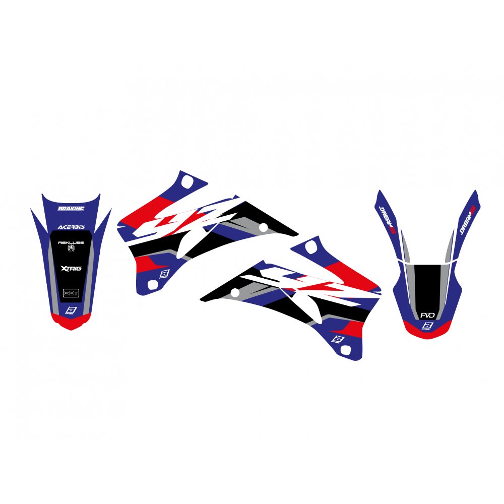 Kit de adhesivos Blackbird Racing Dream 5 Yamaha YZF 250 / YZF 450 06-09