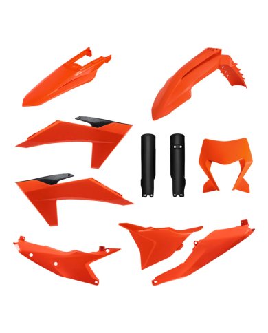 Full Kit de plásticos Polisport KTM EXC/EXC-F 24-25 con portafaro