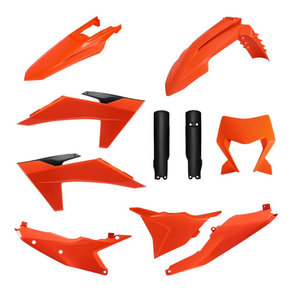 Full Kit de plásticos Polisport KTM EXC/EXC-F 24-25 con portafaro