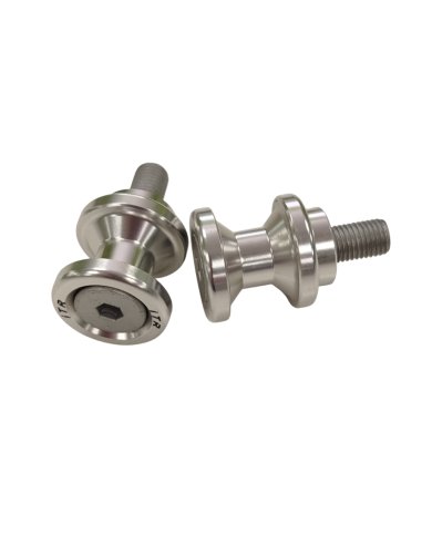 Juego de diábolos grandes 10mm plateados