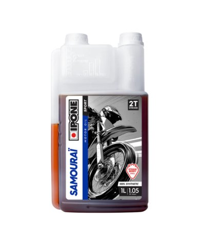 Aceite mezcla 2T Ipone Racing Samourai Fresa (1 Litro)