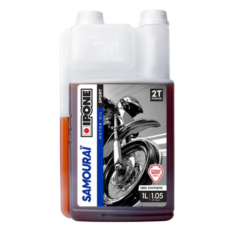 Aceite mezcla 2T Ipone Racing Samourai Fresa (1 Litro)