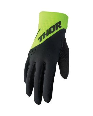 Guantes neopreno Thor Spectrum Cold negro/amarillo flúor