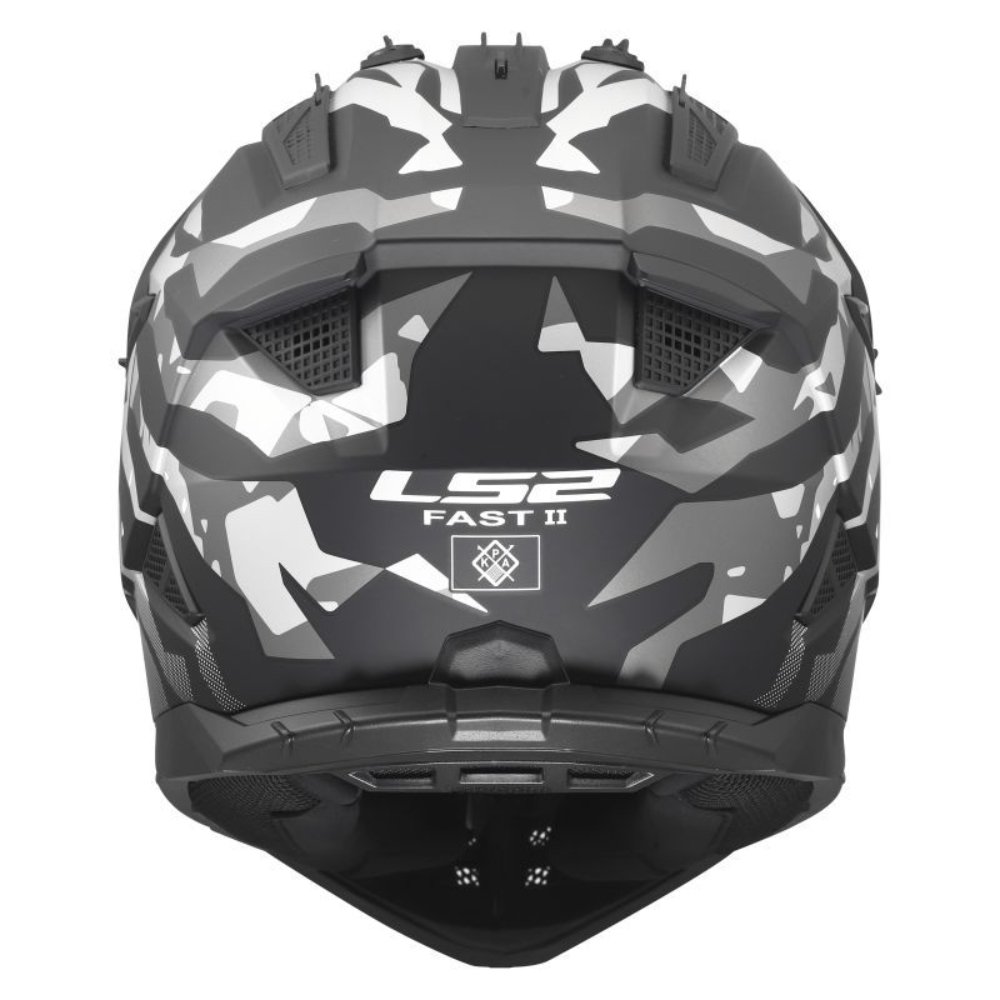 Casco LS2 MX708 Fast II Grotesk Negro Gris