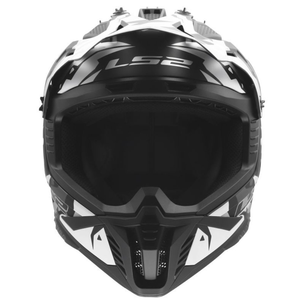 Casco LS2 MX708 Fast II Grotesk Negro Gris