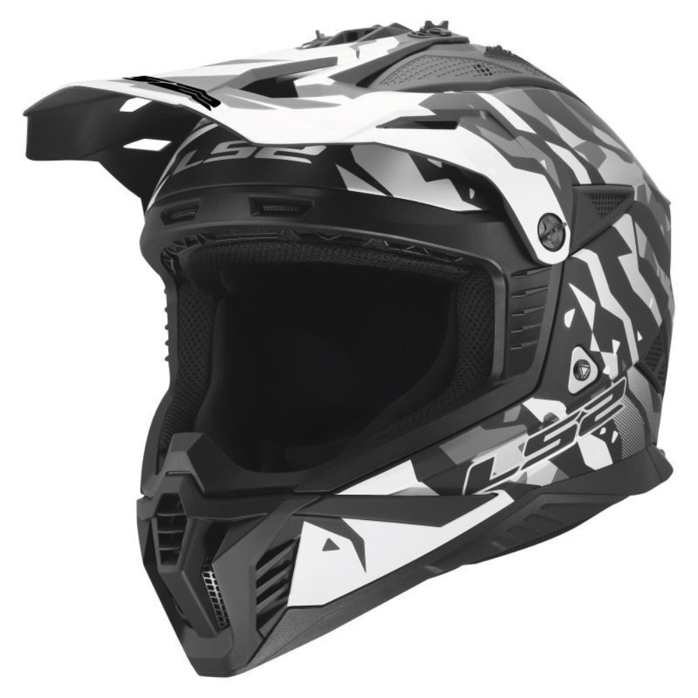 Casco LS2 MX708 Fast II Grotesk Negro Gris