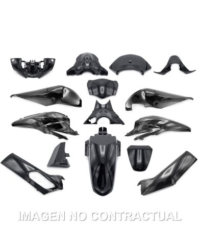 Kit de plásticos Honda PCX 125 18-20 (15 pzas) negro Nighstar perlado