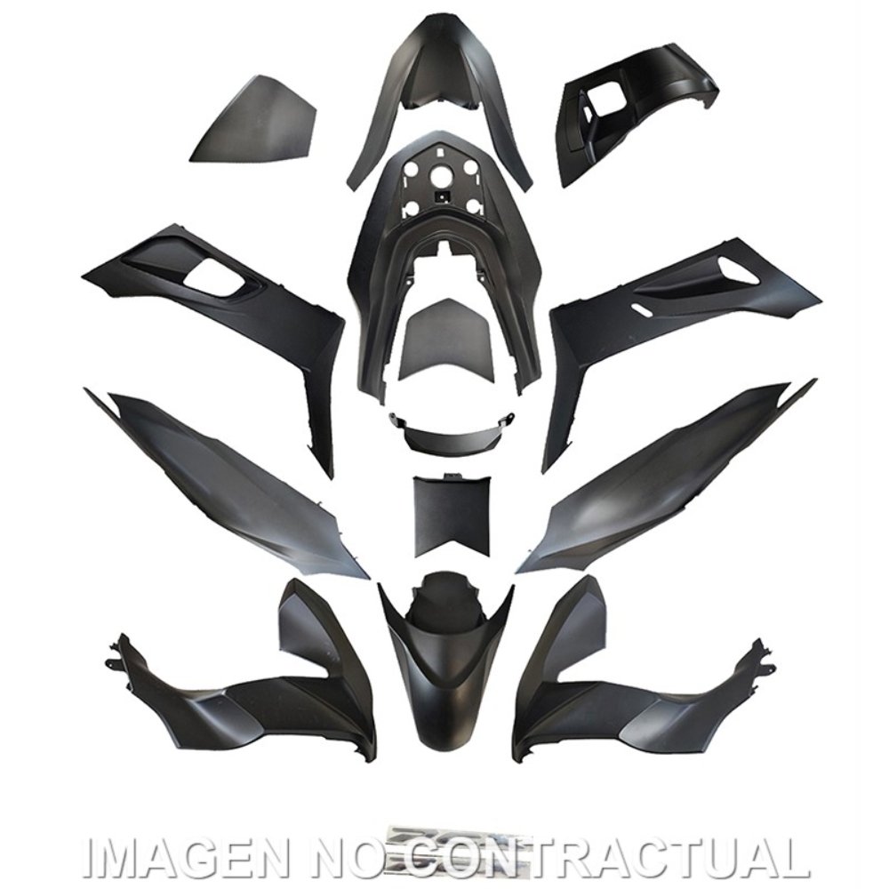 Kit de plásticos Honda PCX 125 2021 (14 pzas) negro mate