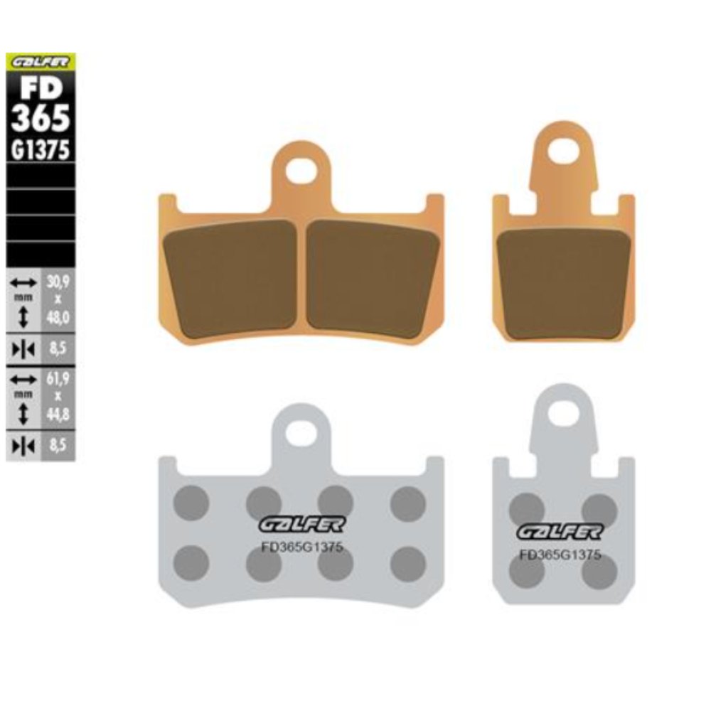 Juego de pastillas delanteras Galfer FD365G1375 Yamaha MT01/R1