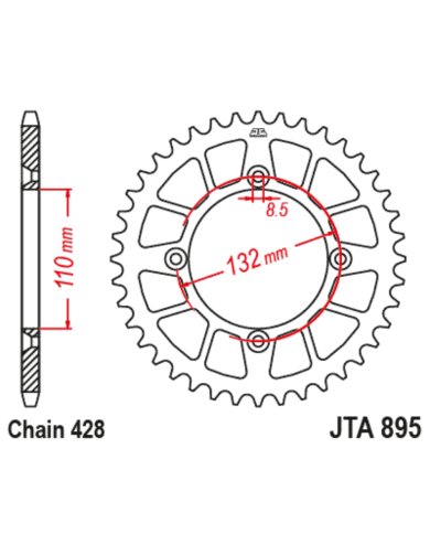Corona aluminio autolimpiable 47D
