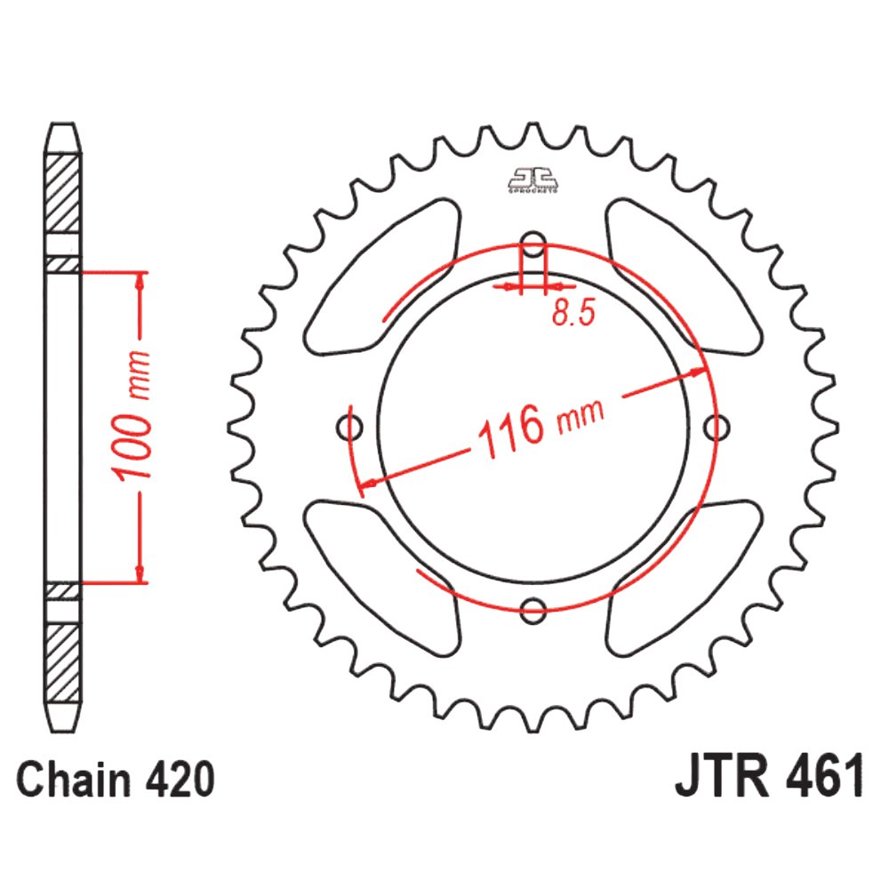 CORONA ACERO CARBONO JTR461