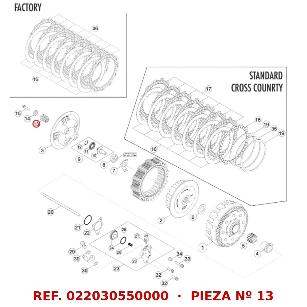 Muelle embrague Beta RR 11-17