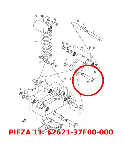 Tornillo bieleta (11)LTZ 400 03-08