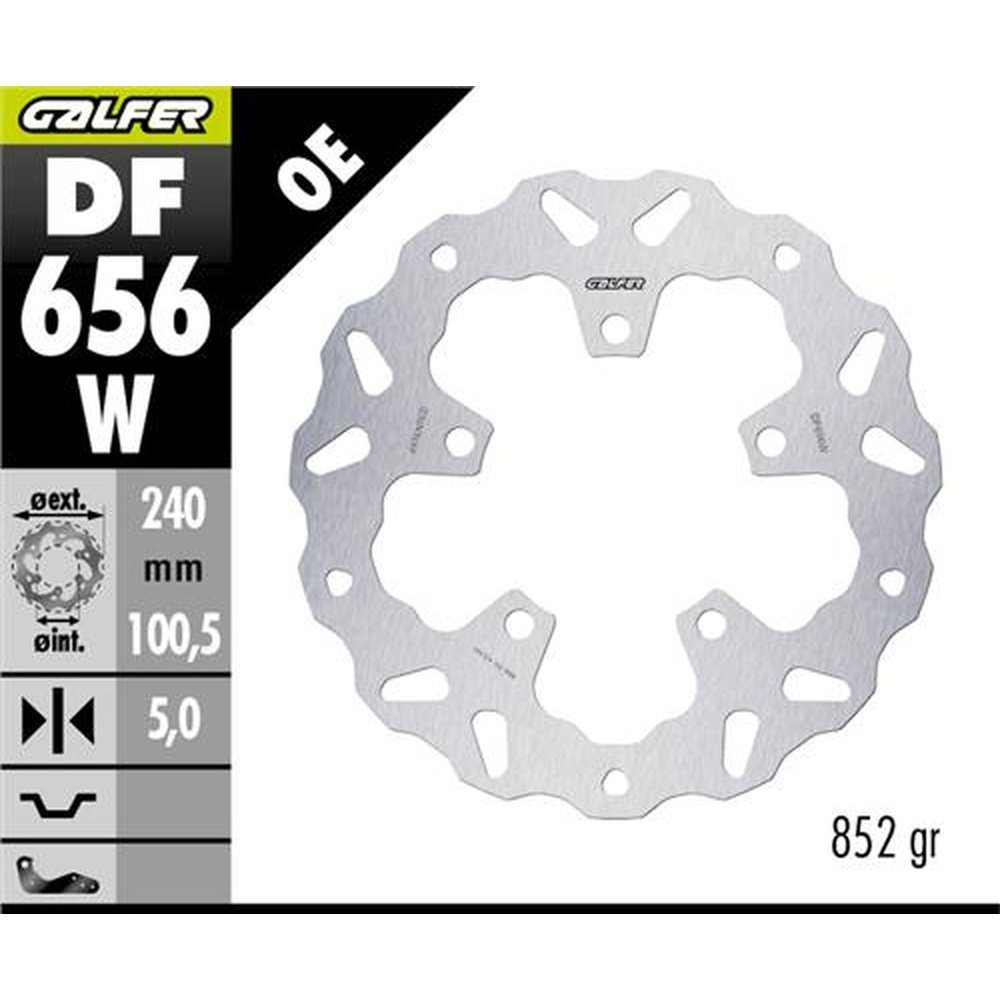 Disco de freno trasero Galfer CF 450 MT 24-26