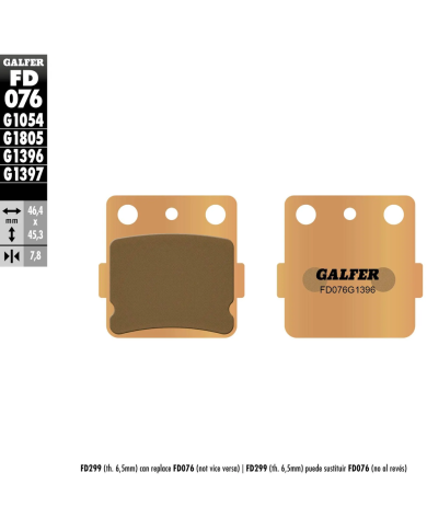 Pastillas Galfer FD076G1396 (007)