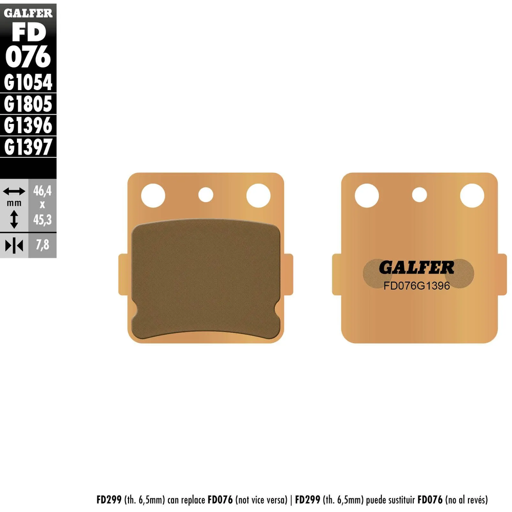 Pastillas Galfer FD076G1396 (007)