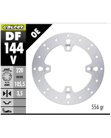 Disco delantera Galfer Honda PCX 125 18-20