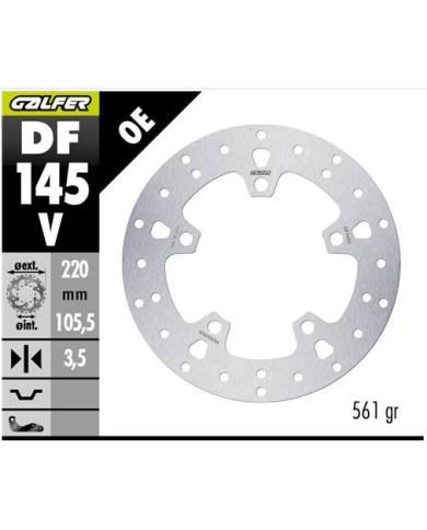 Disco delantera Galfer Honda PCX 125 21-23