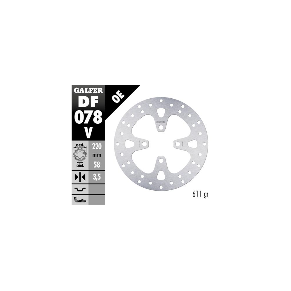 Disco delantero Galfer Honda PCX 125 10-17