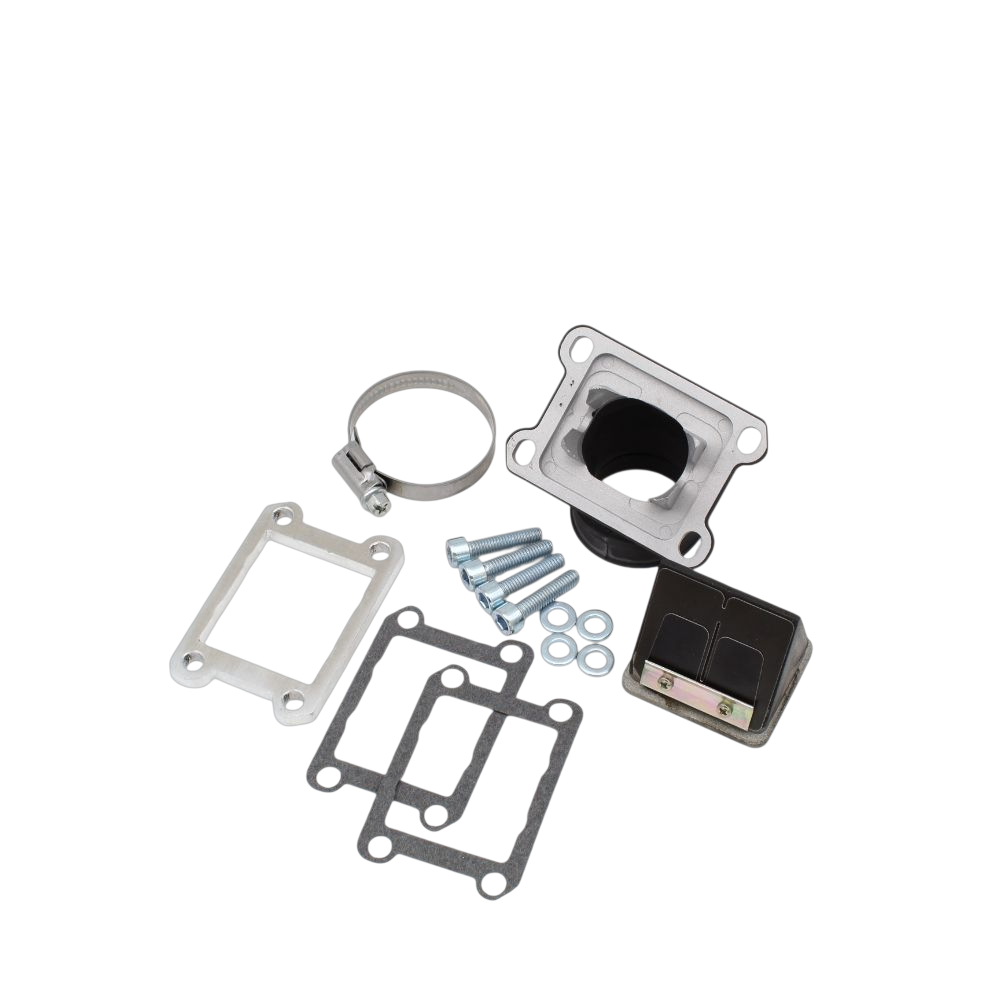 Tobera de admisión + caja de laminas Motor Minarelli AM6 Dellorto