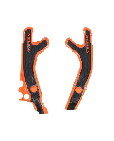 Protectores laterales chasis Naranja/Negro KTM 390 25-26