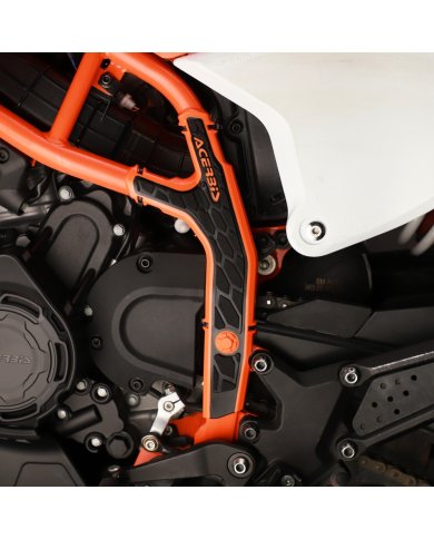 Protectores laterales chasis Naranja/Negro KTM 390 25-26