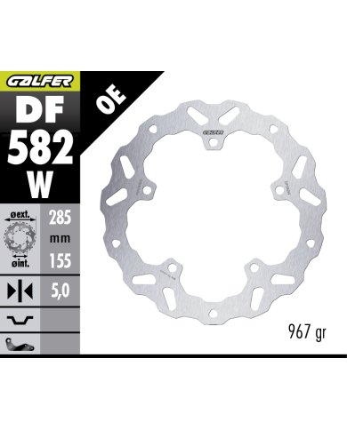 Disco de freno delantero Galfer KTM 390 ENDURO R 25-26