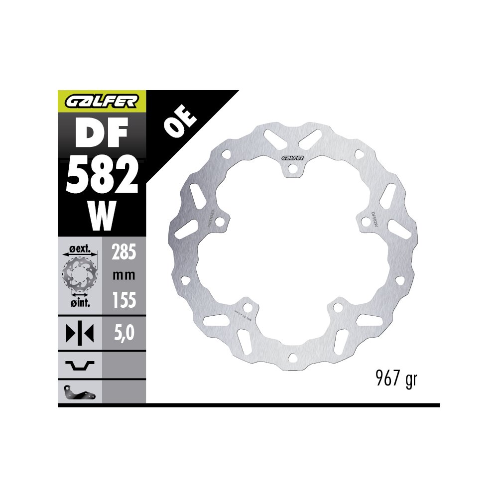 Disco de freno delantero Galfer KTM 390 ENDURO R 25-26
