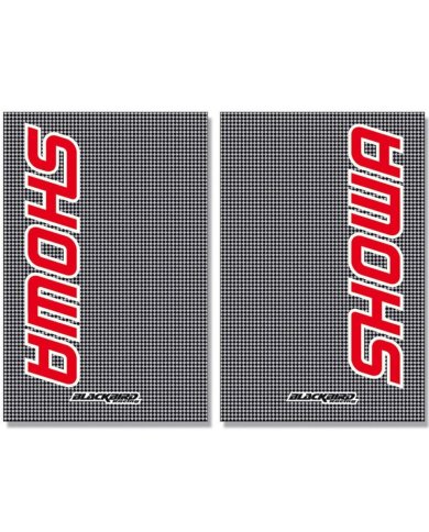 Adhesivos de horquilla Blackbird look carbono Showa