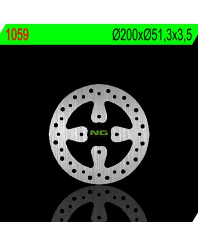 Disco de freno NG ondulado 1059X Ø200 x Ø51 x 3,5