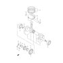Juego segmentos (pistón original) LTZ 400 03-08