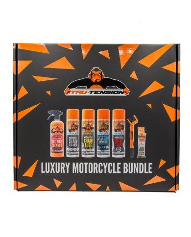 Pack completo de limpieza y mantenimiento de moto Tru-Tension Luxury