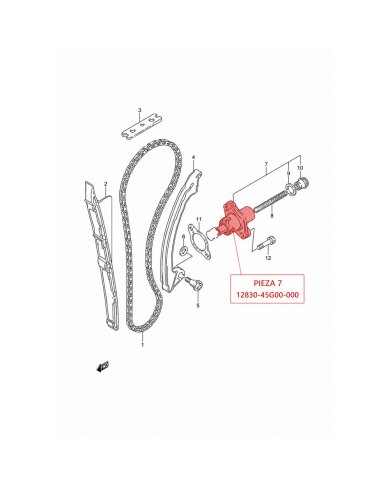 Tensor distribución Suzuki Ltr 450 06-11 ( numero 7 )