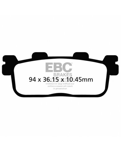 Pastillas de freno carbón Scooter EBC