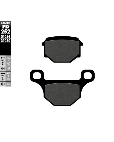 Pastillas Galfer FD252G1050