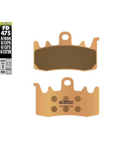 Juego de pastillas Galfer FD475G1370