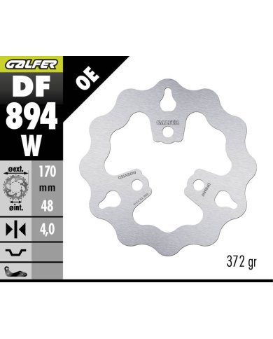Disco de freno delantero Galfer Suzuki LTZ 400 03-08