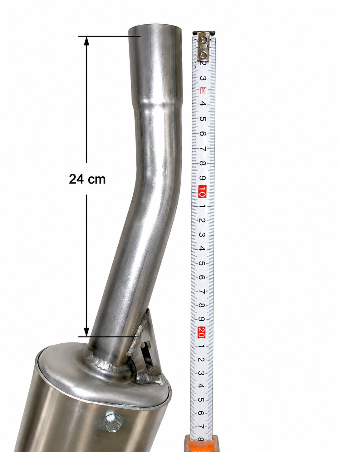 Tramo de tubo del silencioso GAS GAS EC 250/300 1998-2006 de 24 cm