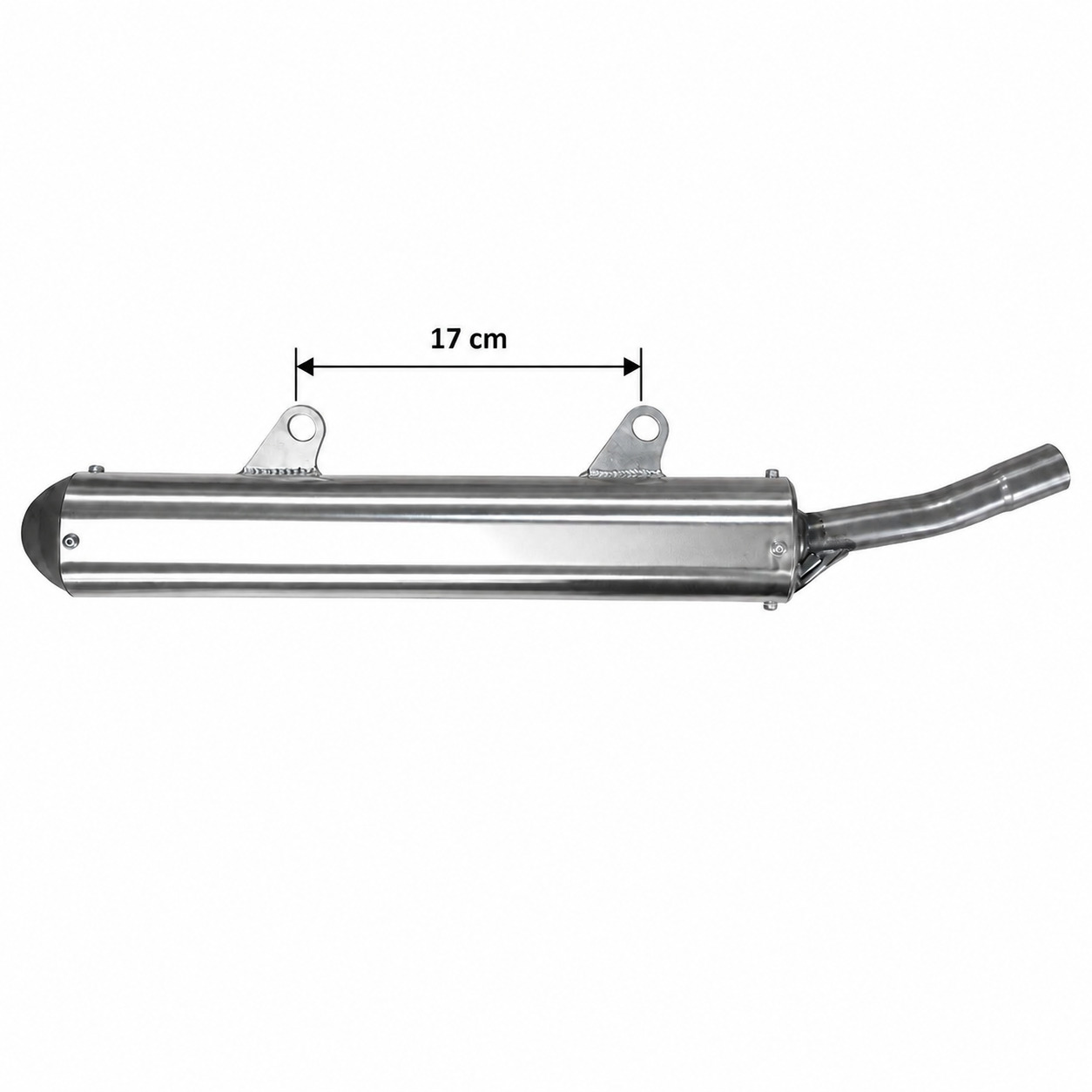 Distancia entre soportes del silencioso GAS GAS EC 250/300 2007-2011 de 17 cm
