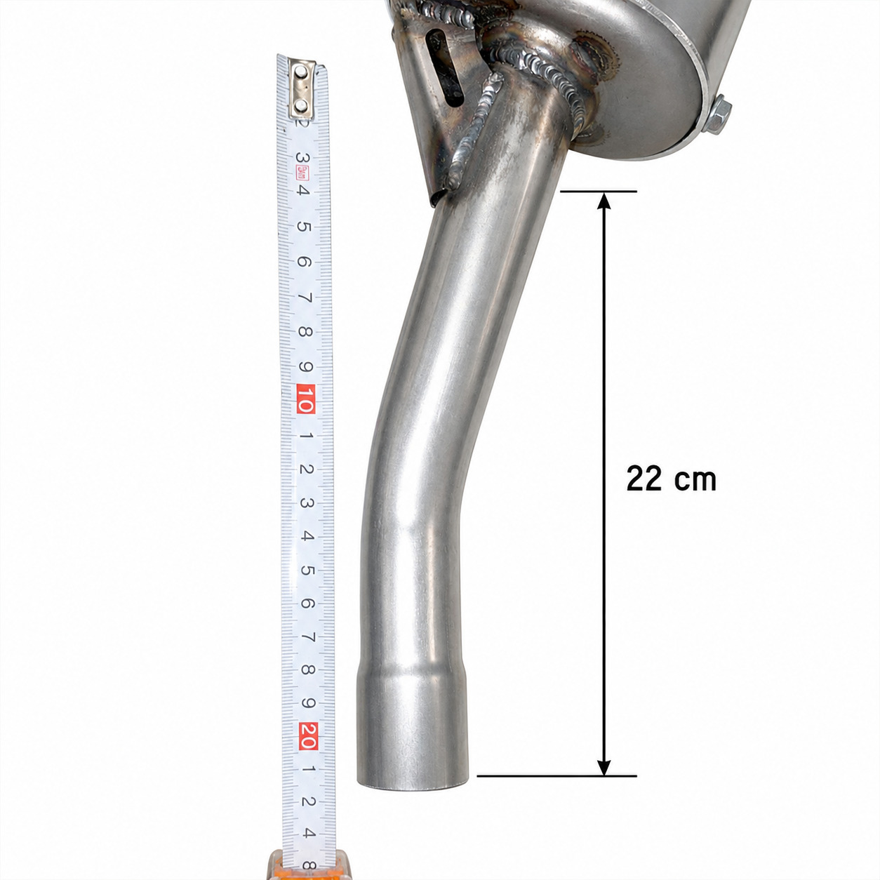 Tramo de tubo del silencioso GAS GAS EC 250/300 2007-2011 de 22 cm