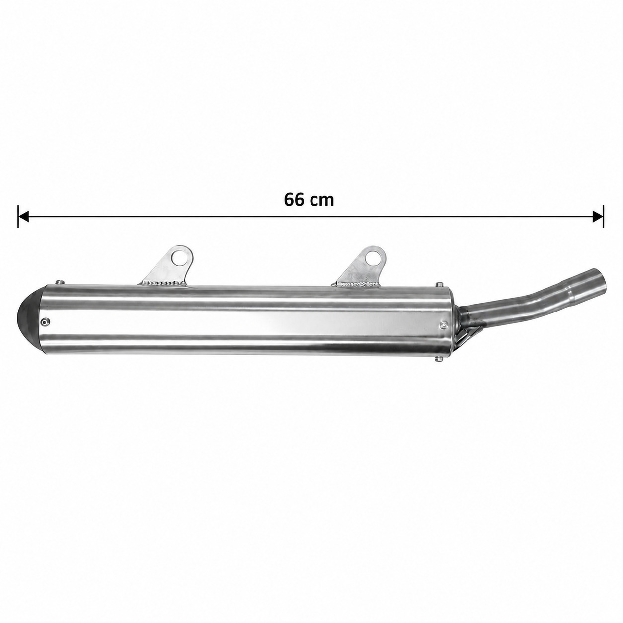 Silencioso GAS GAS EC 250/300 2007-2011 con longitud total de 66 cm