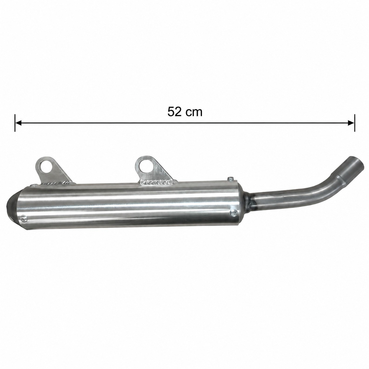 Silencioso GAS GAS EC 125 2003-2012 con medida total de 52 cm
